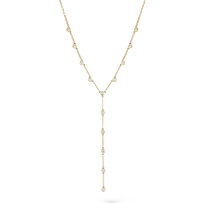 .72ct 14k Yellow Gold Diamond "Y" Necklace — photo 1 of 2