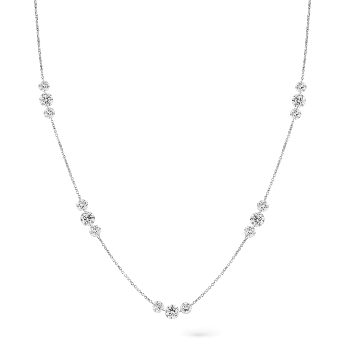 8.252ct Platinum Diamond Necklace — photo 1 of 2