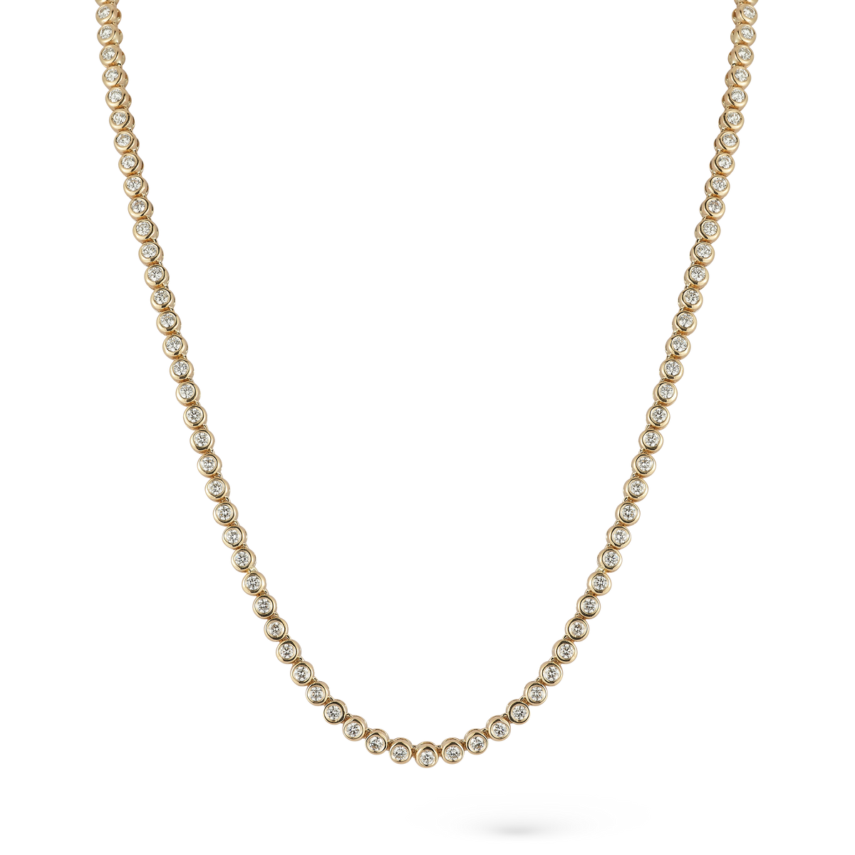 1.40ct 14k Yellow Gold Diamond Necklace — photo 1 of 3