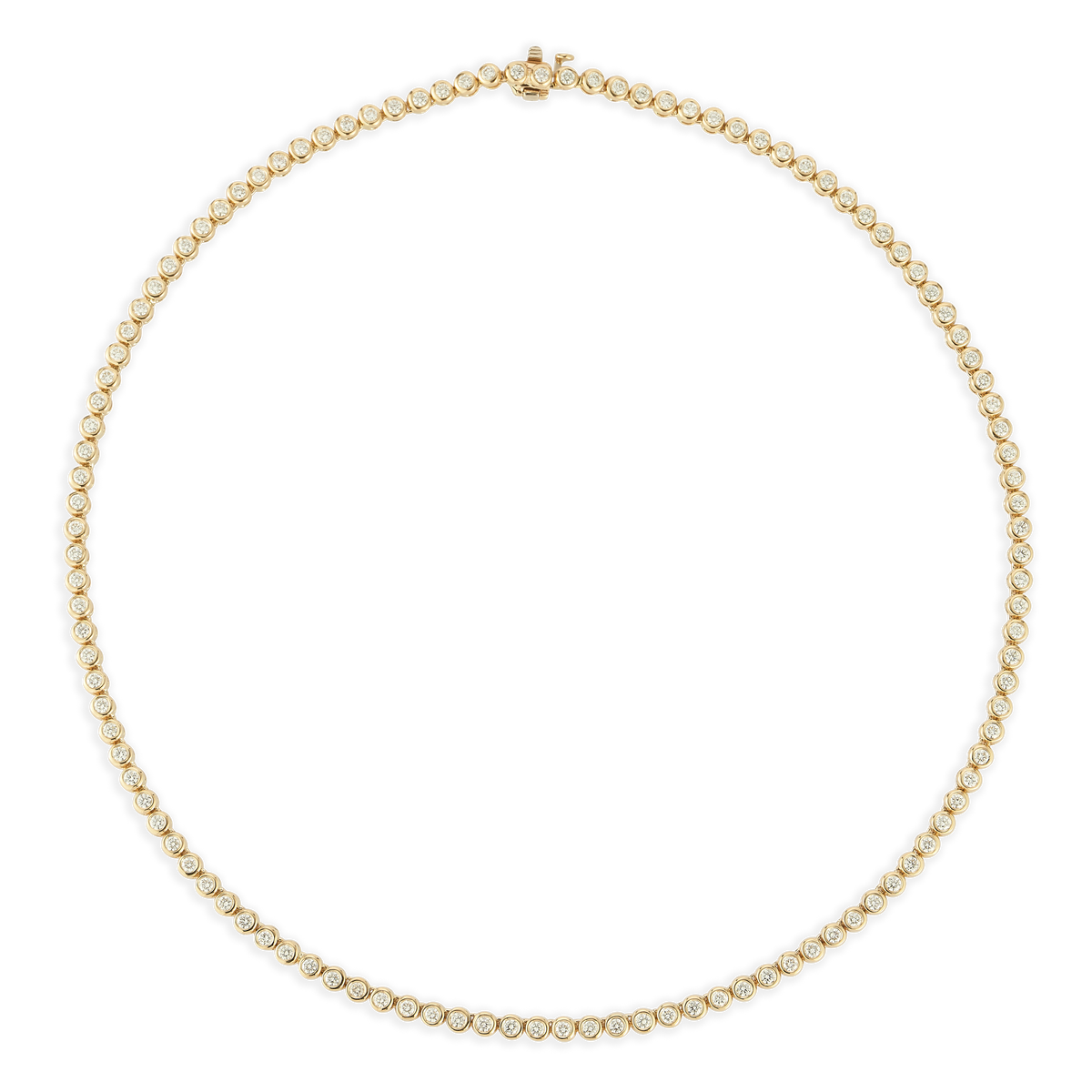 1.40ct 14k Yellow Gold Diamond Necklace — photo 3 of 3