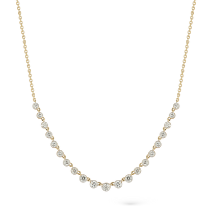 1.11ct 14k Yellow Gold Diamond Necklace — photo 1 of 2