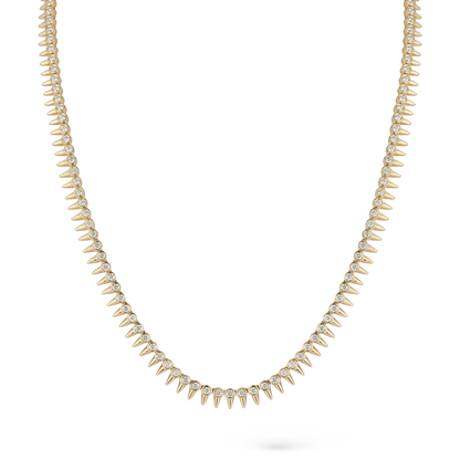 2.20ct 14k Yellow Gold Diamond Necklace — photo 1 of 3