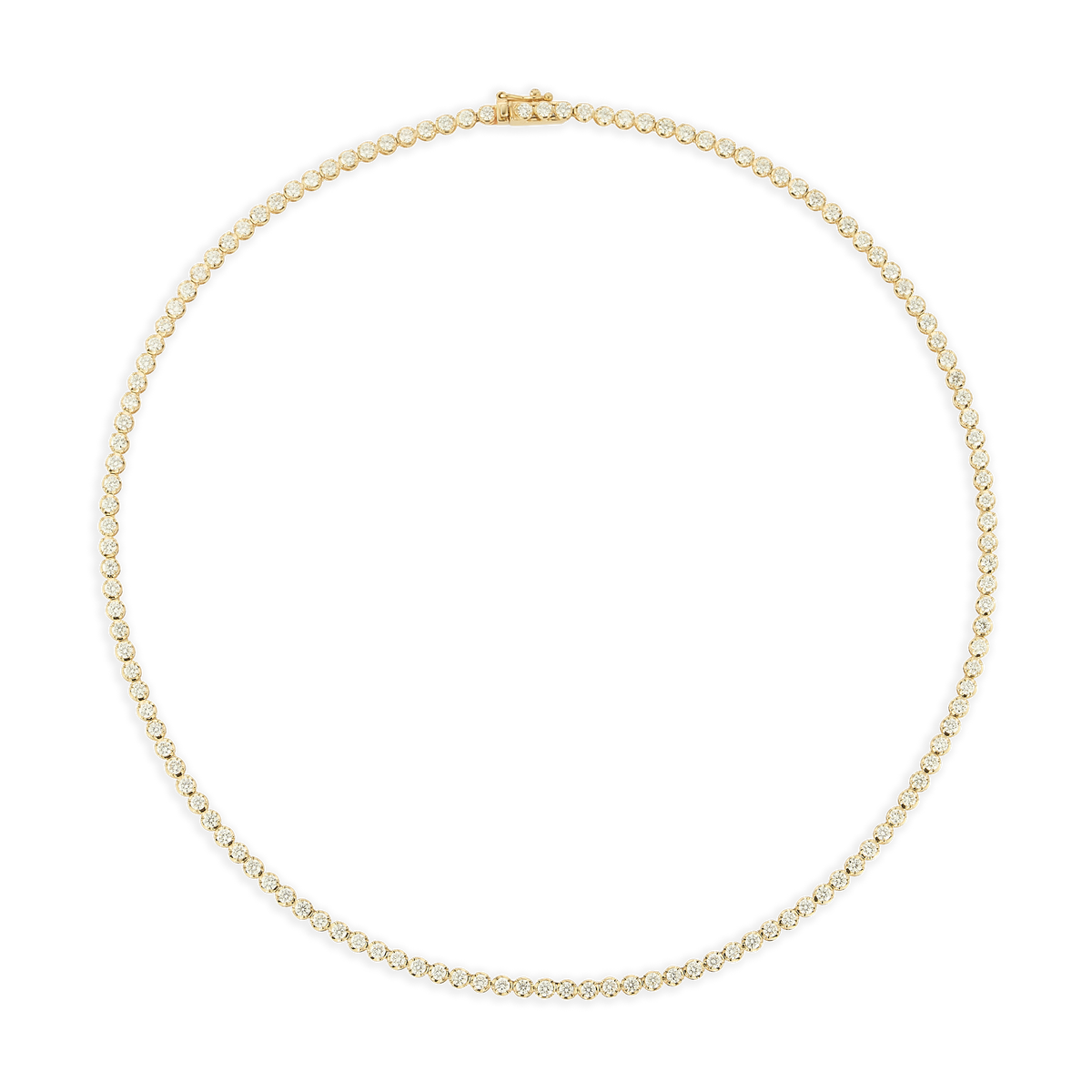 5.42ct 14k Yellow Gold Diamond Necklace — photo 3 of 3