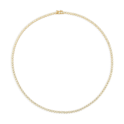 5.42ct 14k Yellow Gold Diamond Necklace — photo 3 of 3