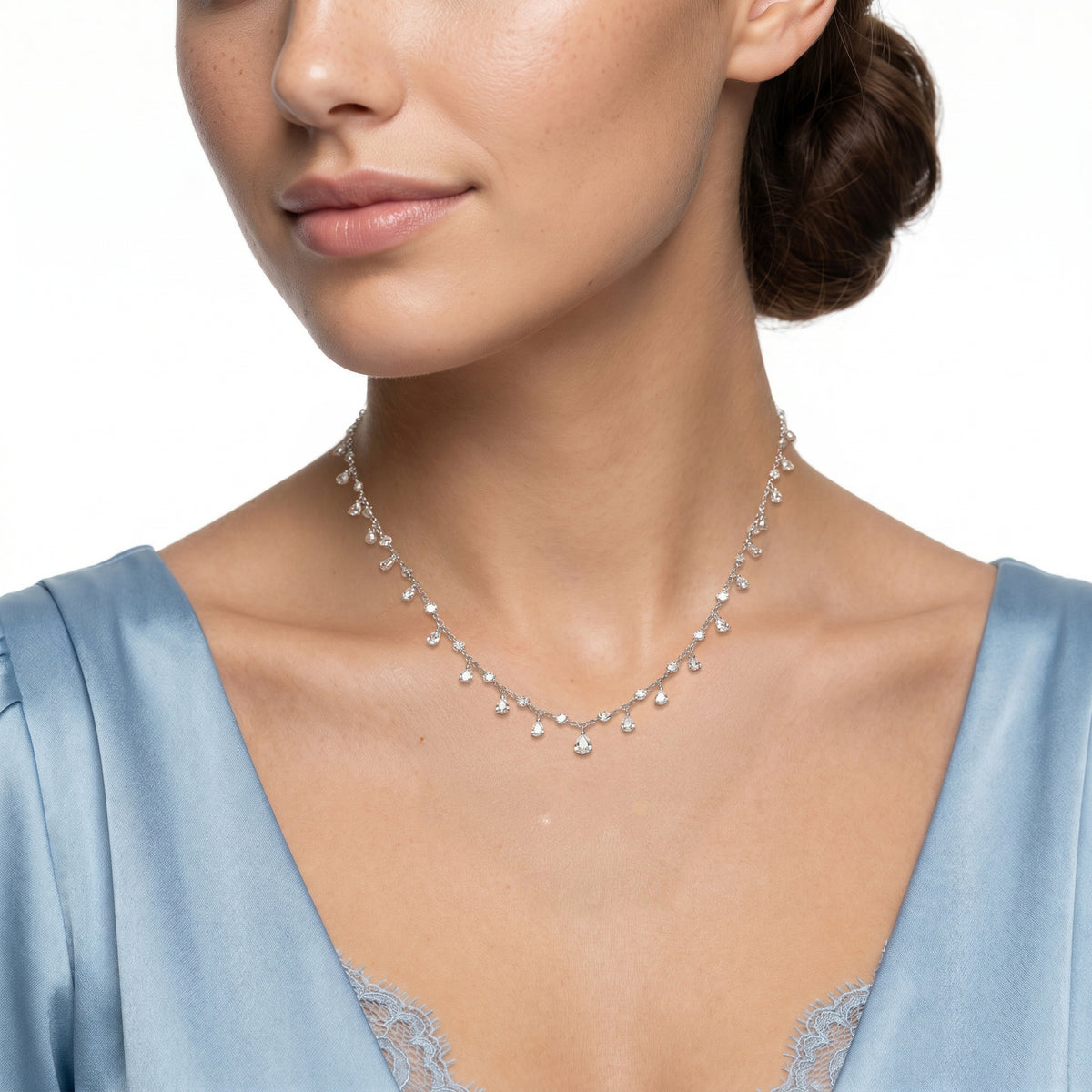 8.252ct Platinum Diamond Necklace — photo 2 of 2