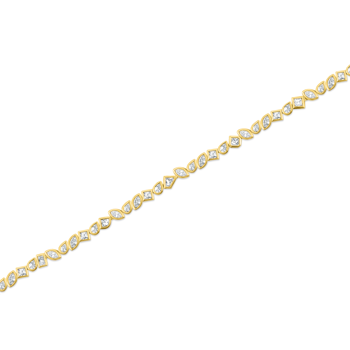 3.61ct 18k Yellow Gold Diamond Bracelet — photo 1 of 1