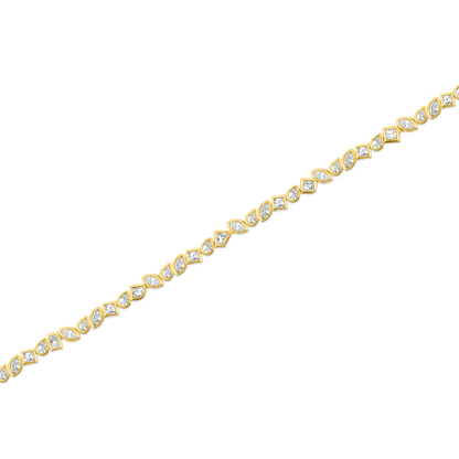 3.61ct 18k Yellow Gold Diamond Bracelet — photo 1 of 1
