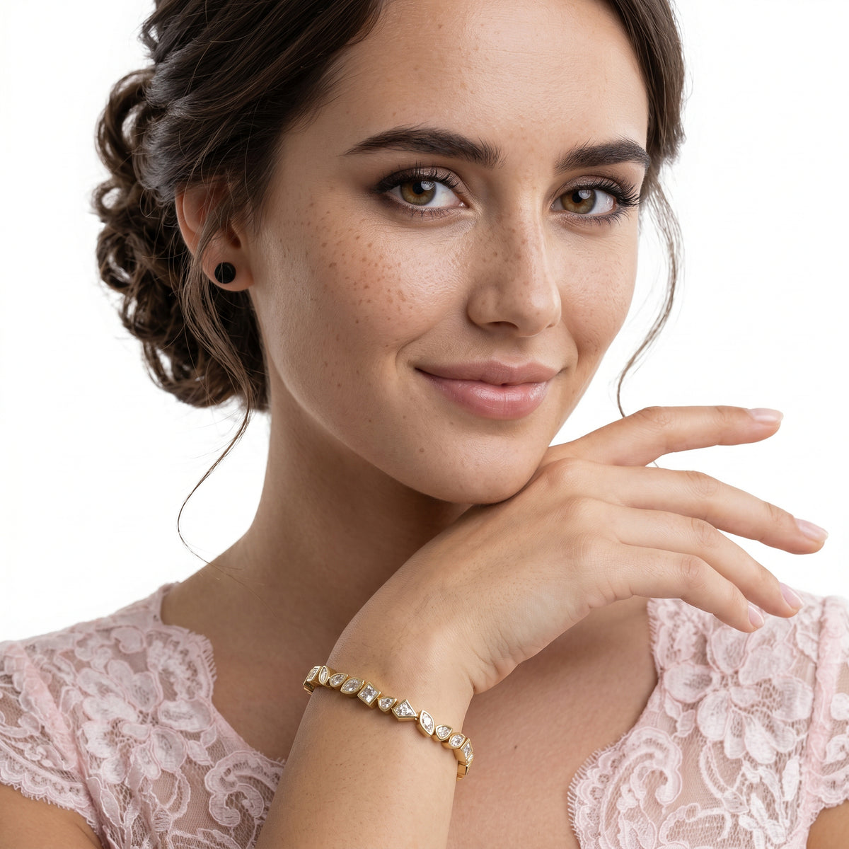 3.61ct 18k Yellow Gold Diamond Bracelet — photo 2 of 2