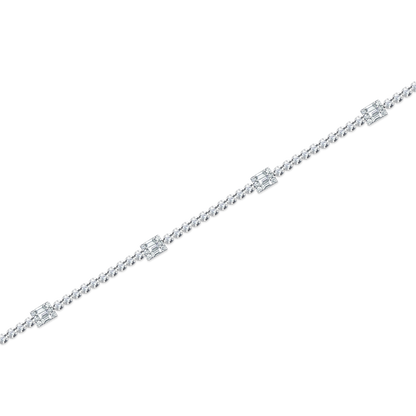 2.44ct 18k White Gold Diamond Bracelet — photo 1 of 1