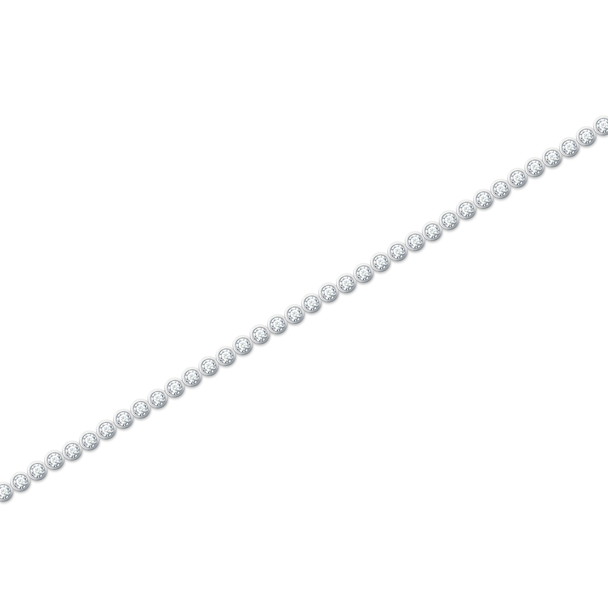 .99ct 14k White Gold Diamond Bracelet — photo 1 of 1