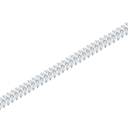 14.76ct 18k White Gold Diamond Bracelet — photo 1 of 2