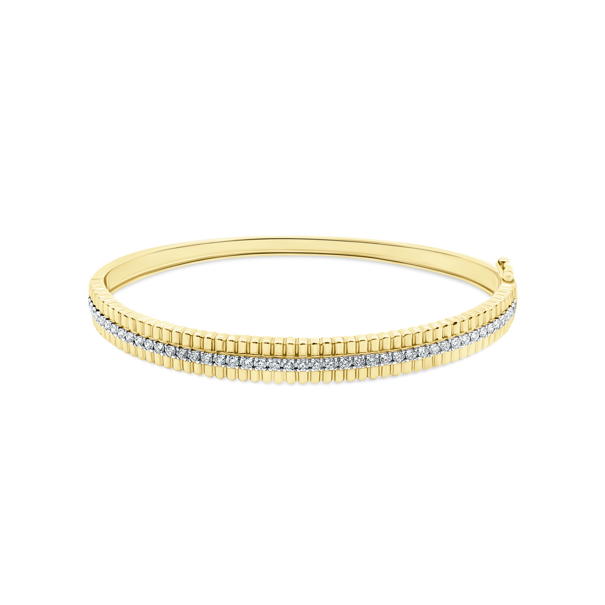 .75ct 14k Yellow Gold Diamond Bangle — photo 1 of 2