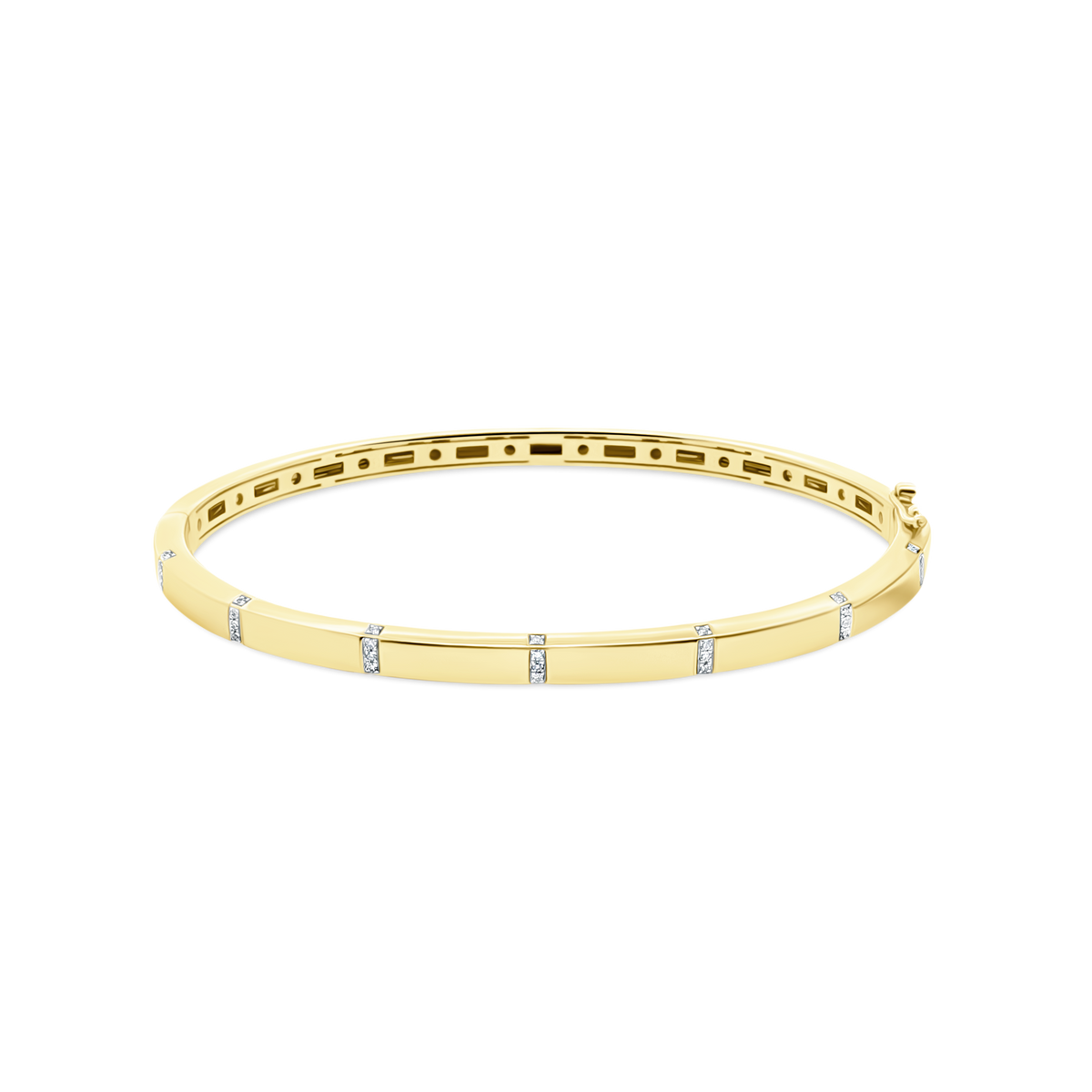 .09ct 14k Yellow Gold Diamond Bangle — photo 1 of 2