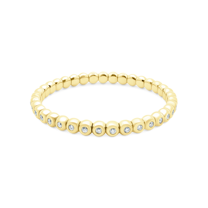 2.04ct 18k Yellow Gold Diamond Stretch Bracelet — photo 1 of 2
