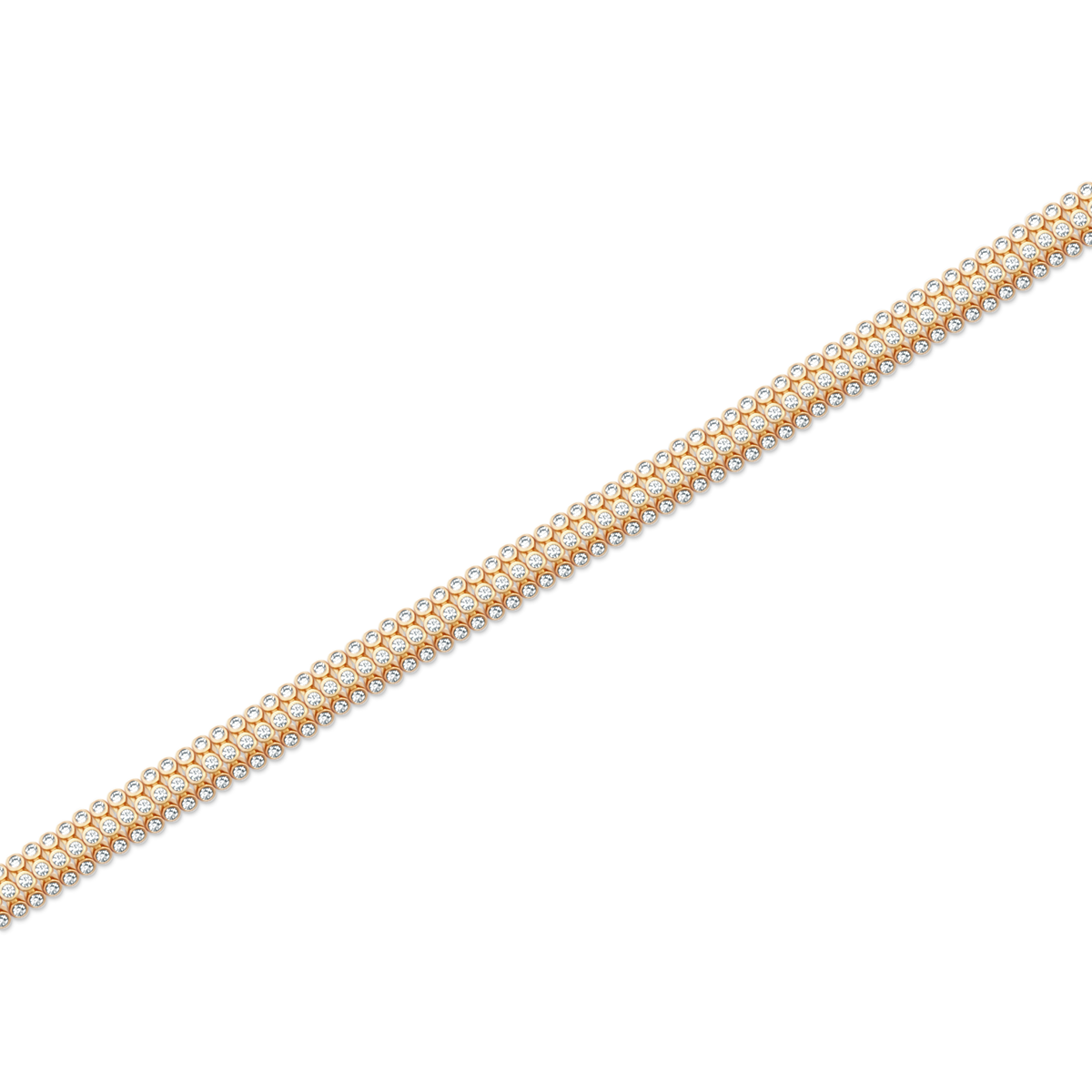 3.00ct 14k Yellow Gold Diamond Bracelet — photo 1 of 2