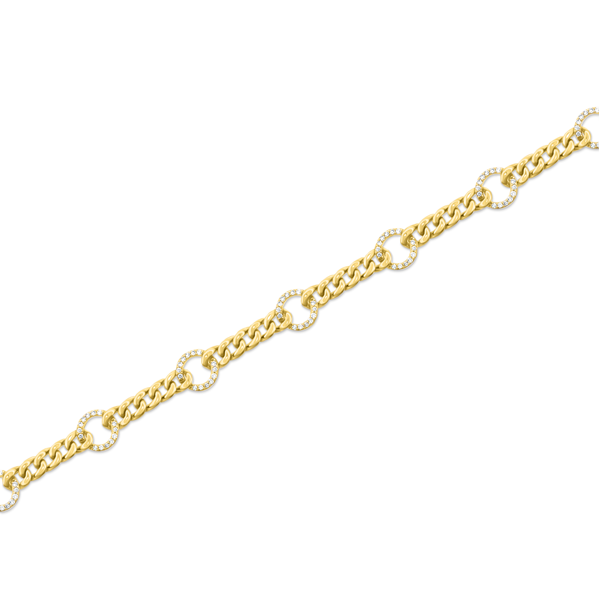 .50ct 14k Yellow Gold Diamond Bracelet — photo 1 of 2