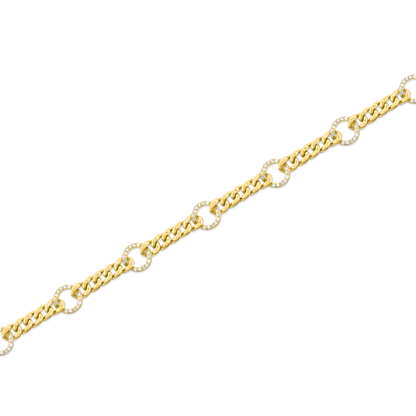 .50ct 14k Yellow Gold Diamond Bracelet — photo 1 of 2