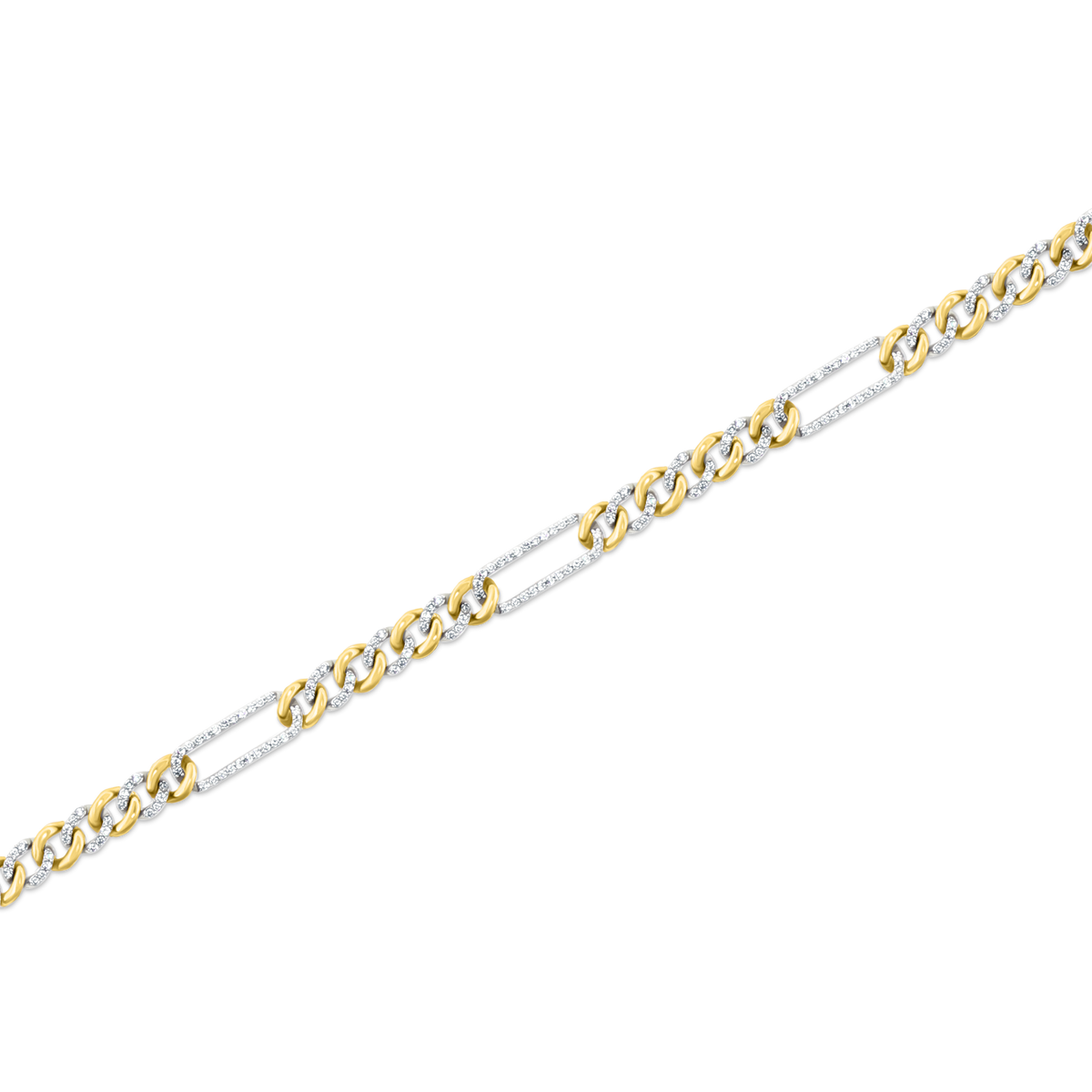 1.00ct 14k Yellow Gold Diamond Cuban Link Bracelet — photo 1 of 2