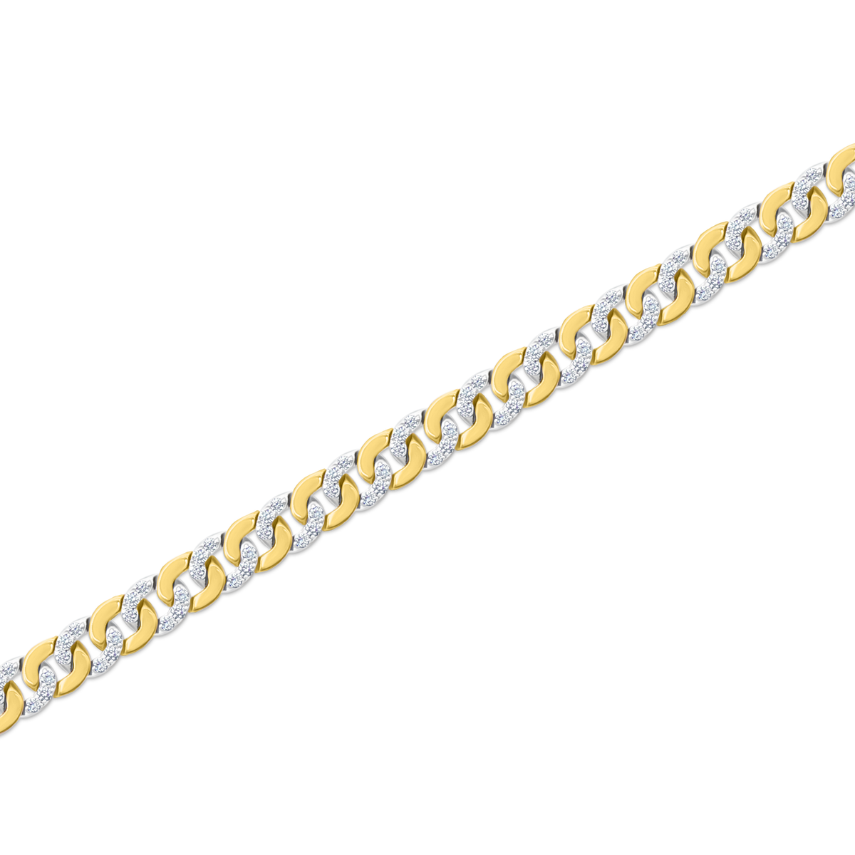 2.69ct 18k Yellow Gold Diamond Link Bracelet — photo 1 of 2