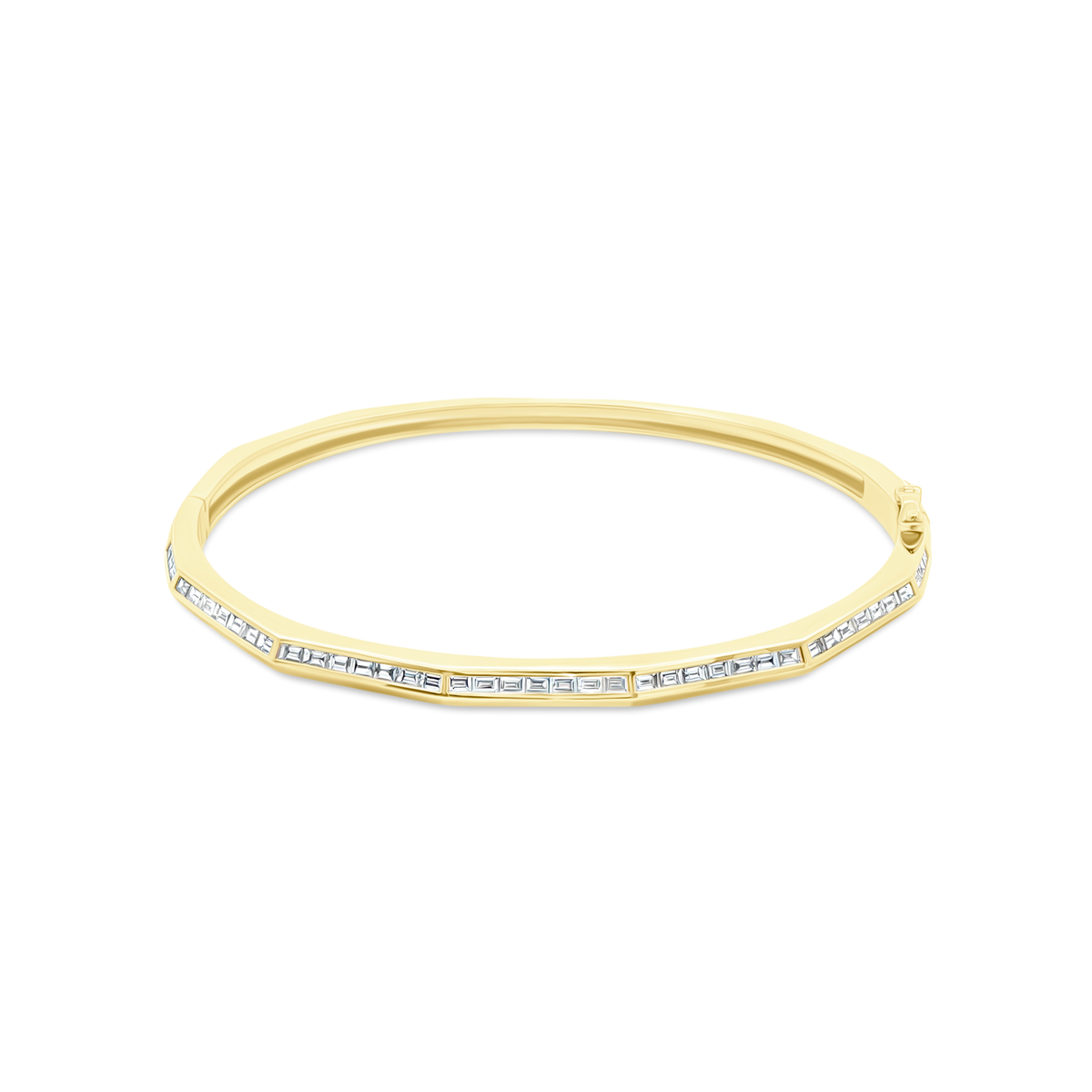.89ct 14k Yellow Gold Diamond Bangle — photo 1 of 2