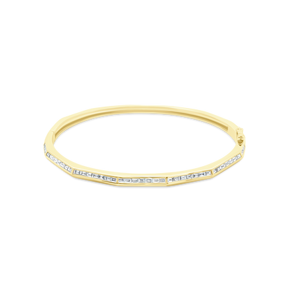.89ct 14k Yellow Gold Diamond Bangle — photo 1 of 2
