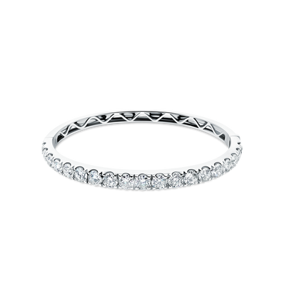 18k White Gold Diamond Bangle — photo 1 of 3