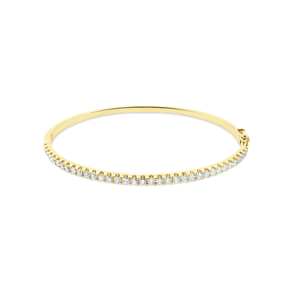 1.45ct 18k Yellow Gold Diamond Bangle — photo 1 of 2