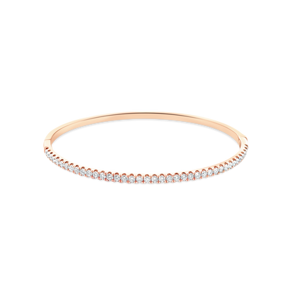 1.00ct 18k Gold Diamond Bangle — photo 4 of 4