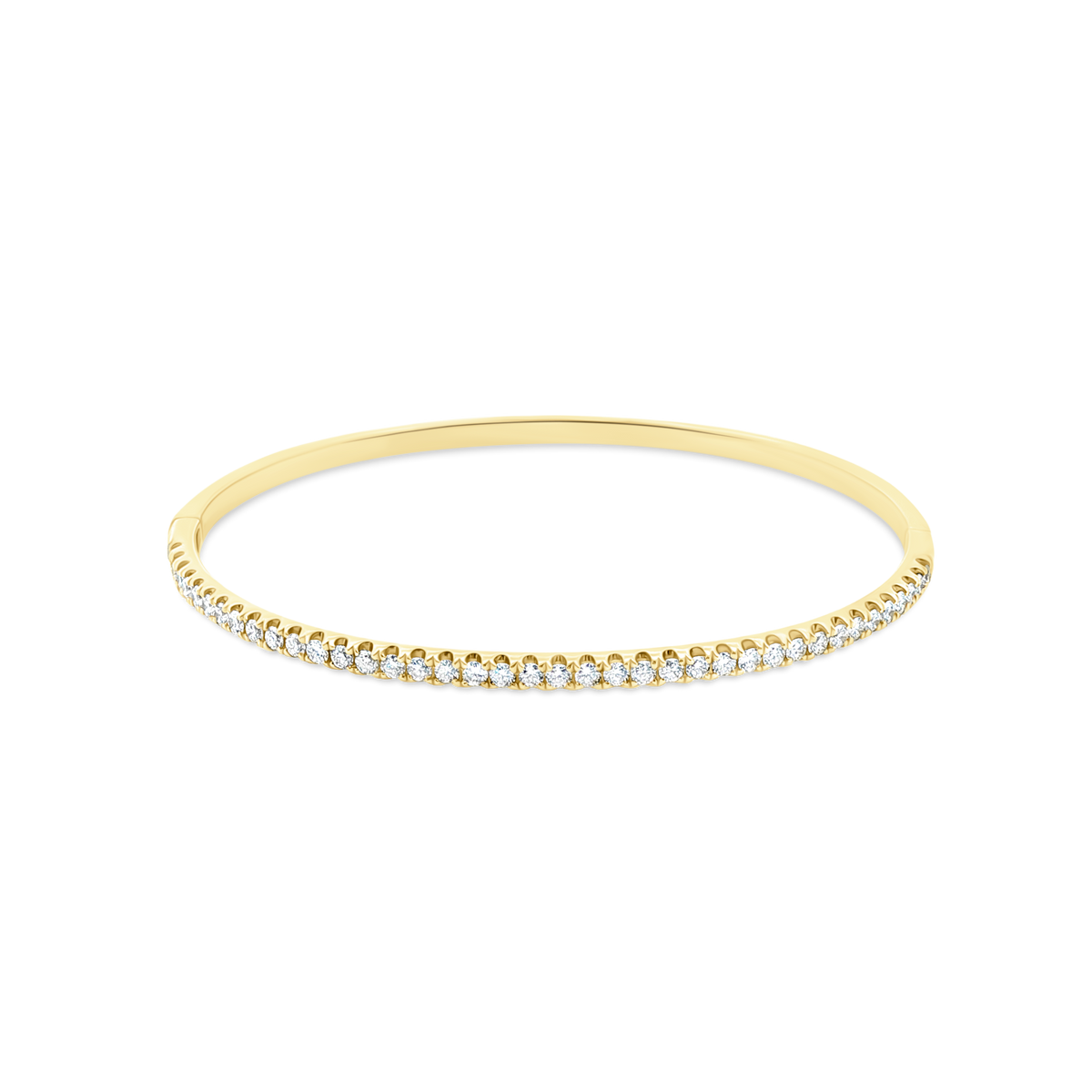 1.00ct 18k Gold Diamond Bangle — photo 1 of 4