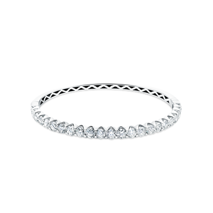4.95ct 18k White Gold Diamond Bangle — photo 1 of 2