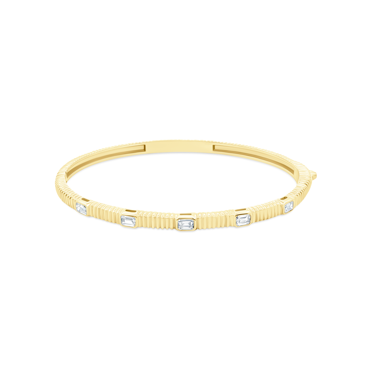 .79ct 14k Yellow Gold Diamond Bangle — photo 1 of 2