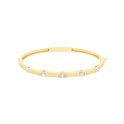 .79ct 14k Yellow Gold Diamond Bangle — photo 1 of 2