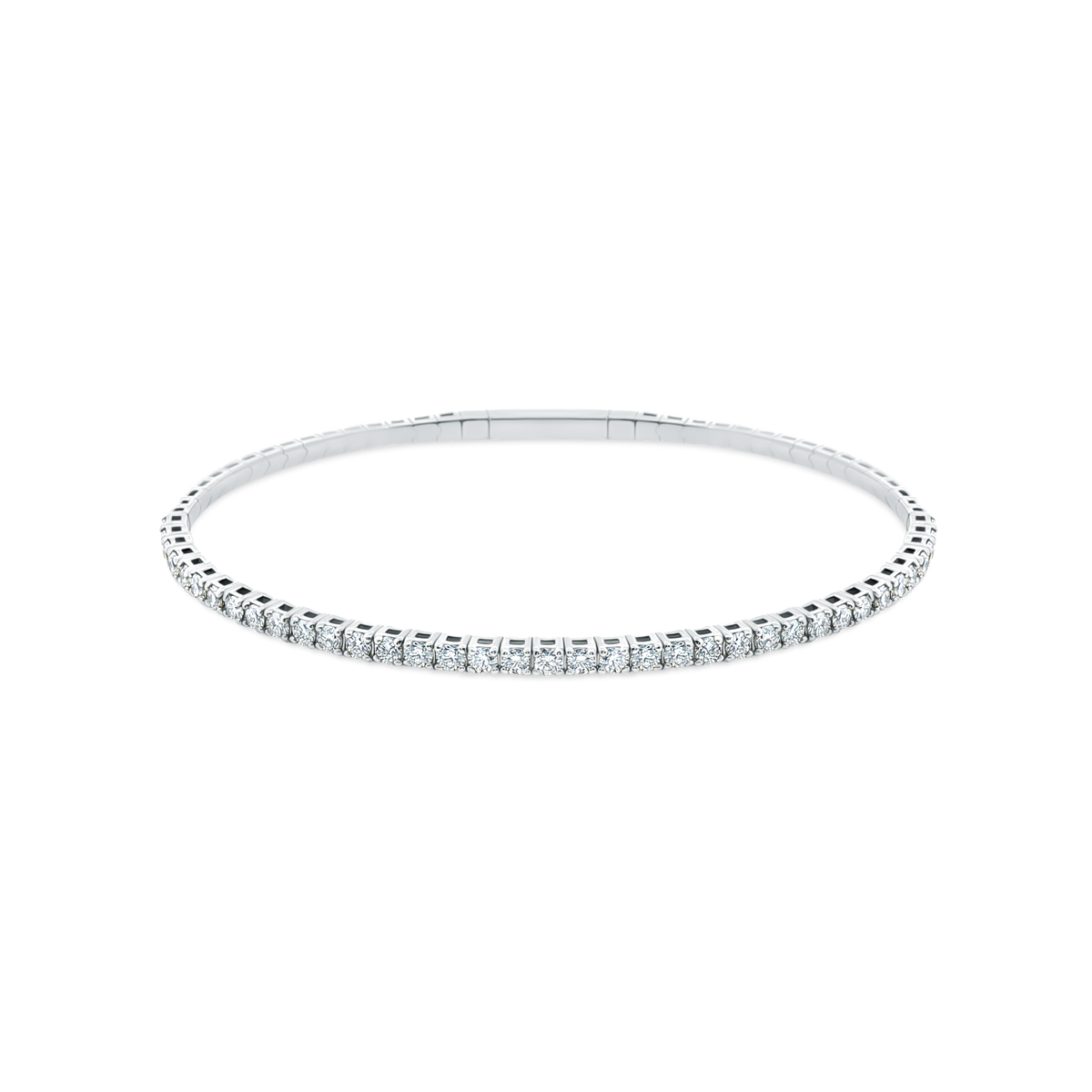 1.50ct 14k Gold Diamond Flex Bangle — photo 3 of 3