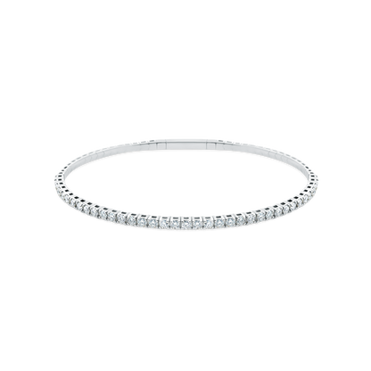 1.50ct 14k Gold Diamond Flex Bangle — photo 3 of 3
