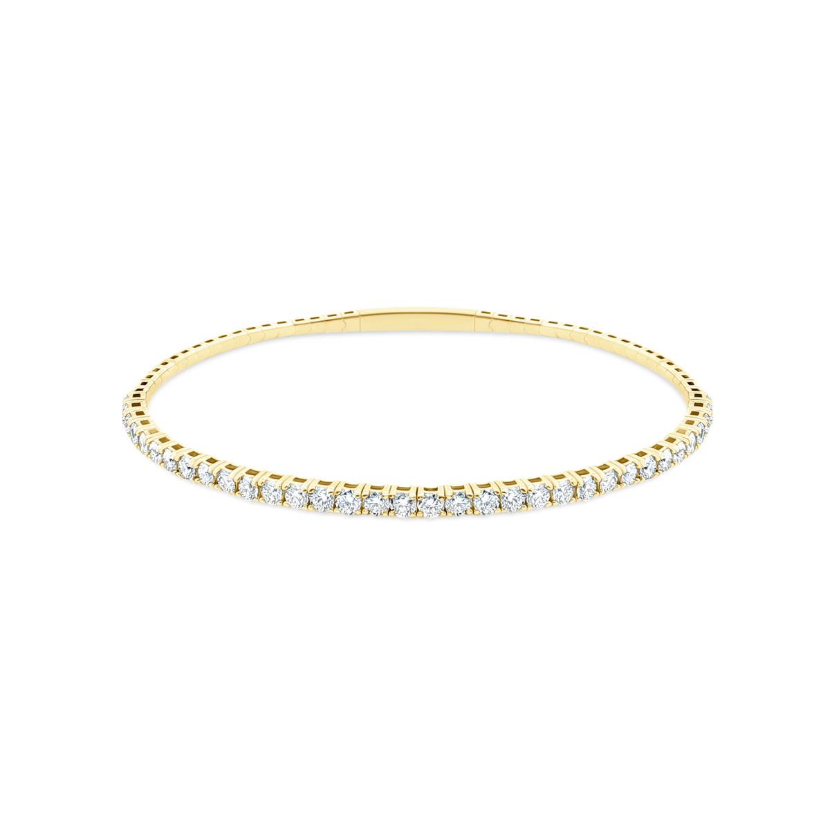 2.00ct 14k Gold Diamond Flex Bangle — photo 1 of 3