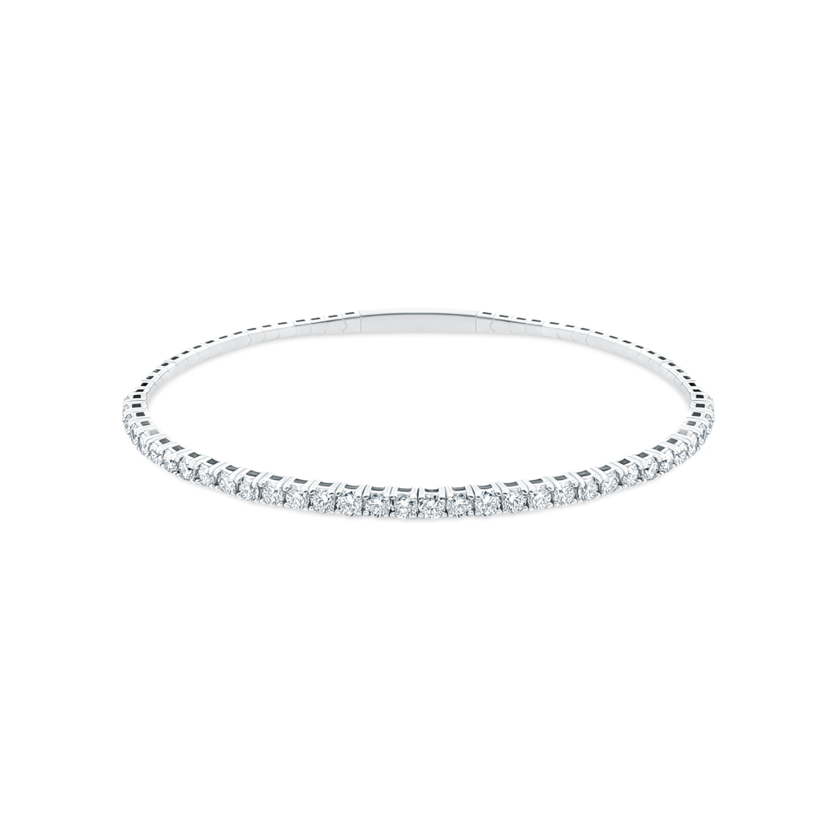 2.00ct 14k Gold Diamond Flex Bangle — photo 3 of 3
