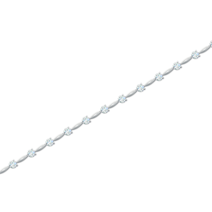 4.00ct 14k White Gold Diamond Bracelet — photo 1 of 2