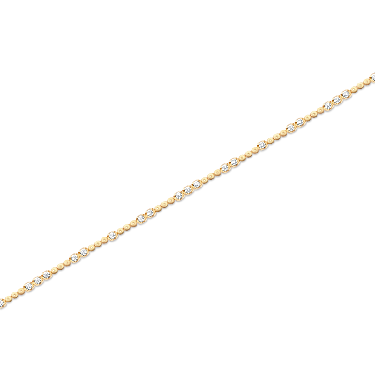 .75ct 14k Yellow Gold Diamond Bracelet — photo 1 of 2