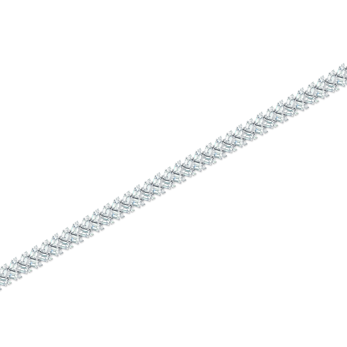 10.55ct 18k White Gold Diamond Bracelet — photo 1 of 1