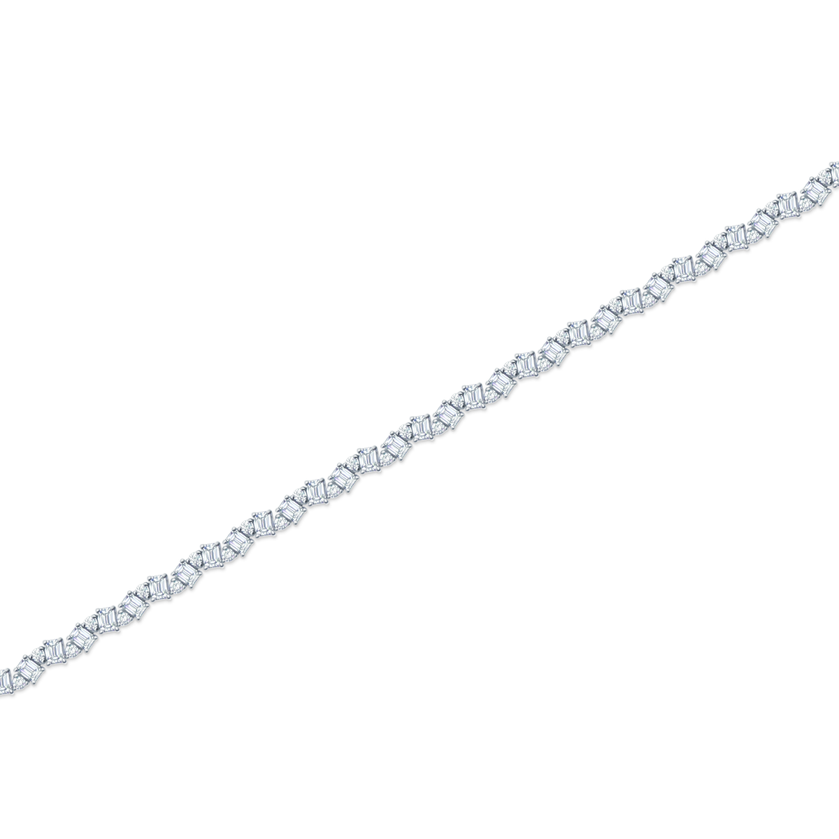 5.62ct 18k White Gold Diamond Bracelet — photo 1 of 1