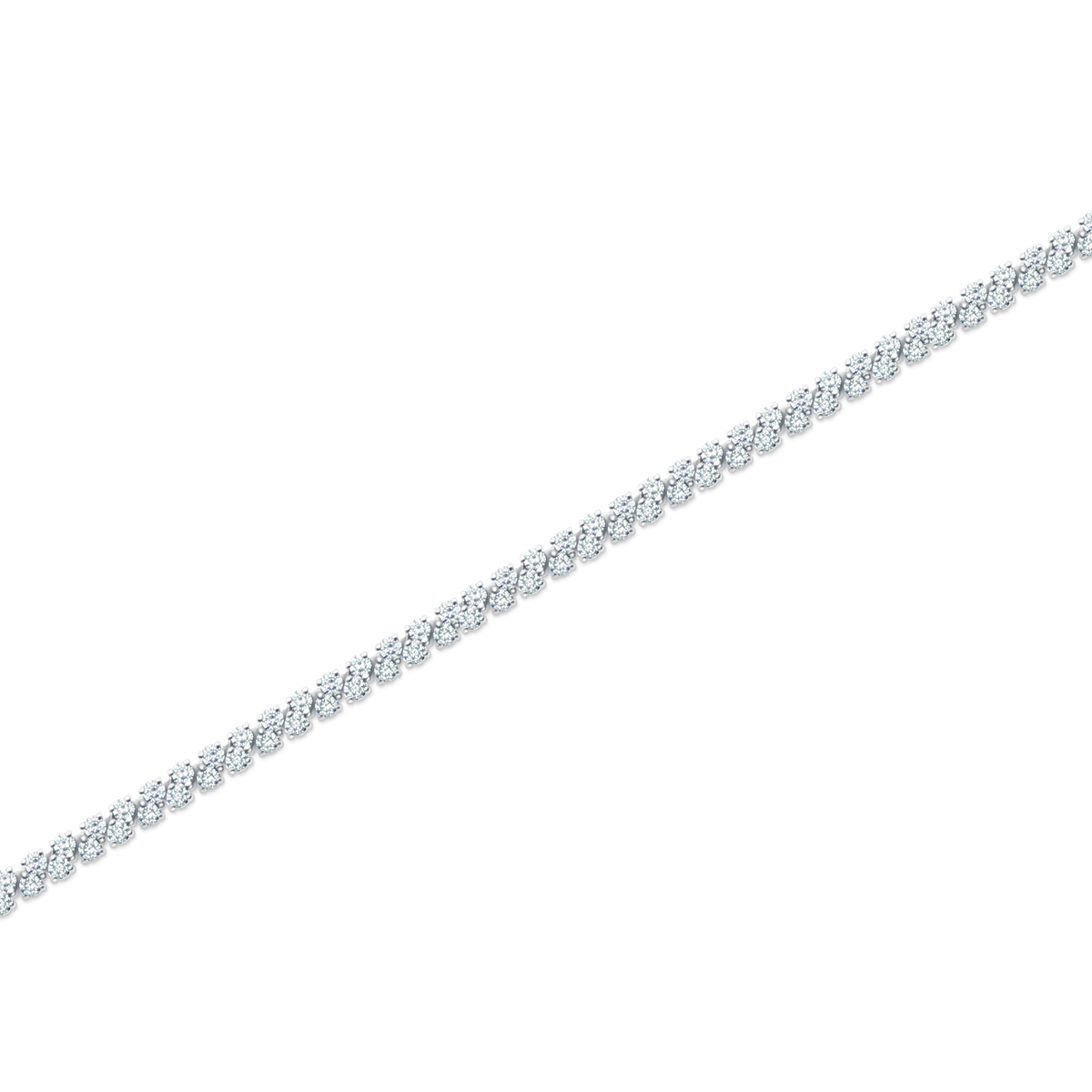 5.00ct 14k White Gold Diamond Bracelet — photo 1 of 2