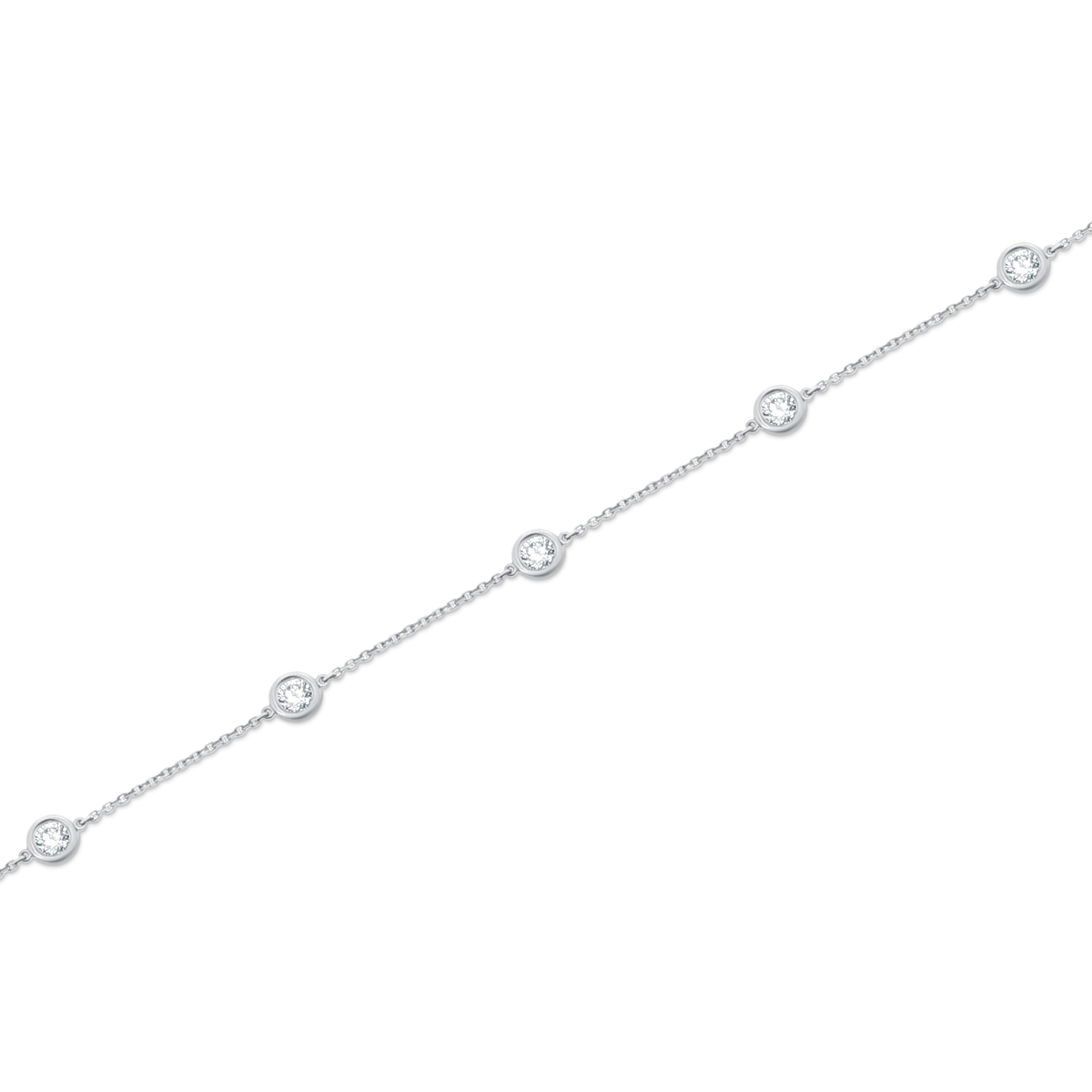 1.00ct 14k Yellow Gold Diamond By The Yard Bracelet — photo 3 of 3