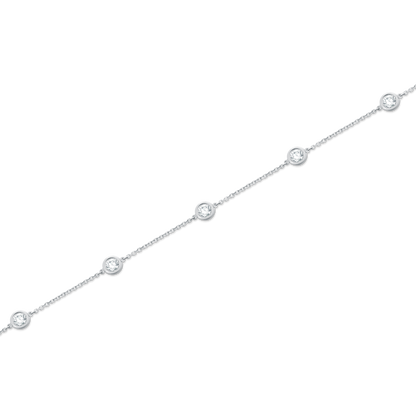 1.00ct 14k Yellow Gold Diamond By The Yard Bracelet — photo 3 of 3