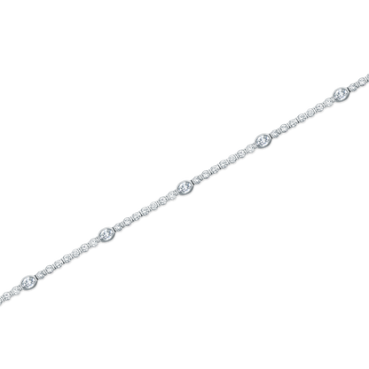 3.39ct 14k White Gold Diamond Bracelet — photo 1 of 2
