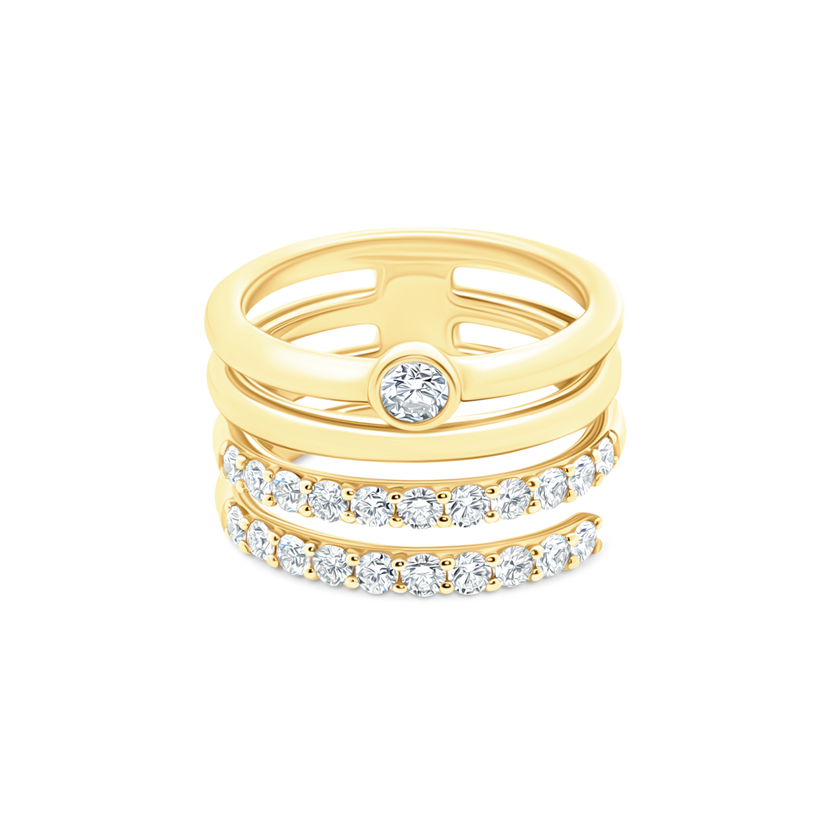 .99ct 18k Yellow Gold Diamond Ring - SKU 130-2044