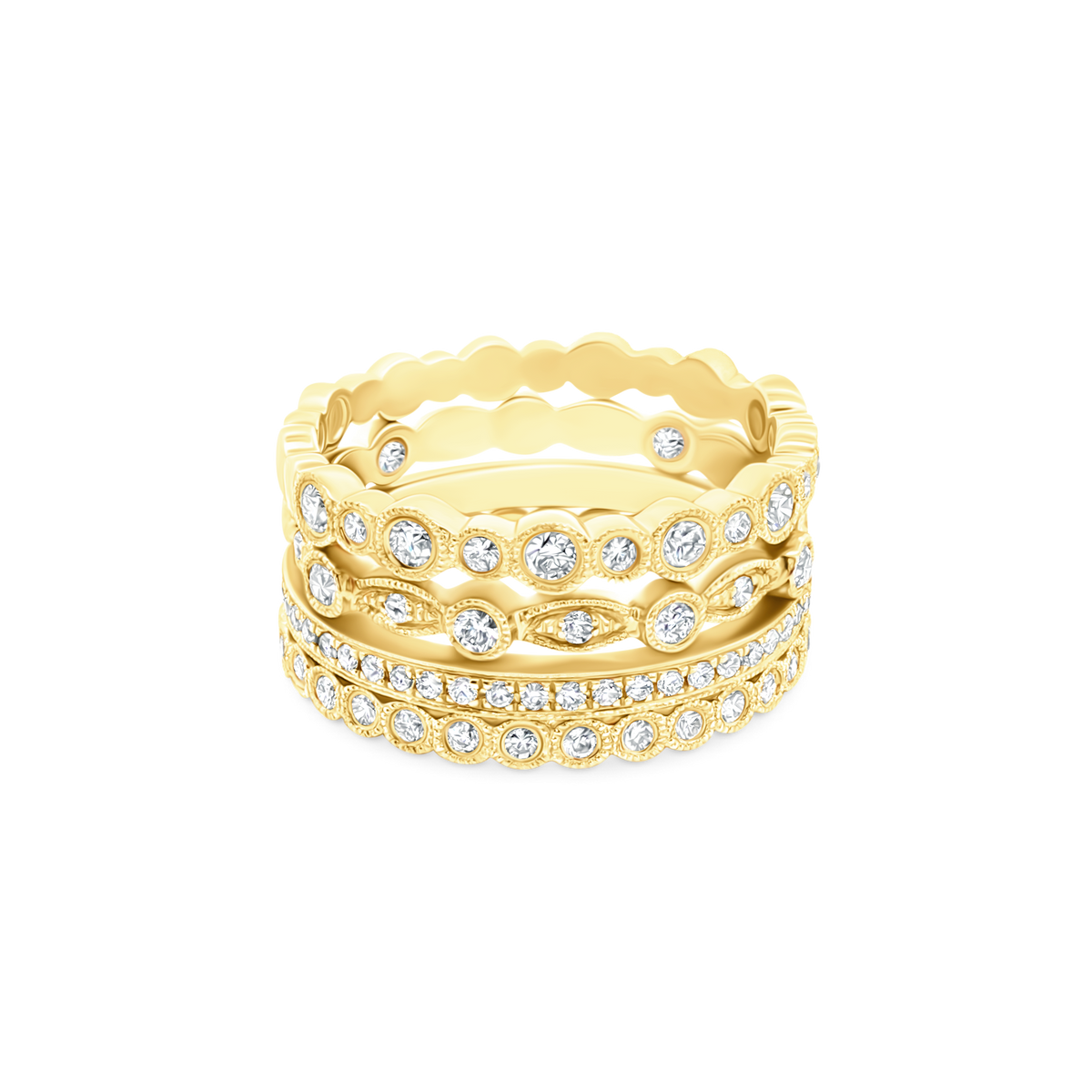 .64ct 18k Yellow Gold Diamond Band - SKU 110-8815