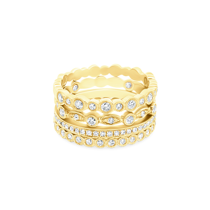 .64ct 18k Yellow Gold Diamond Band - SKU 110-8815