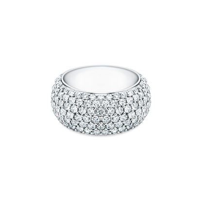 3.66ct 18k White Gold Diamond Pavé Band - SKU 110-8999
