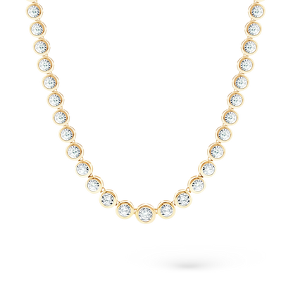 1.45ct 14k Yellow Gold Diamond Necklace - SKU 165-1816