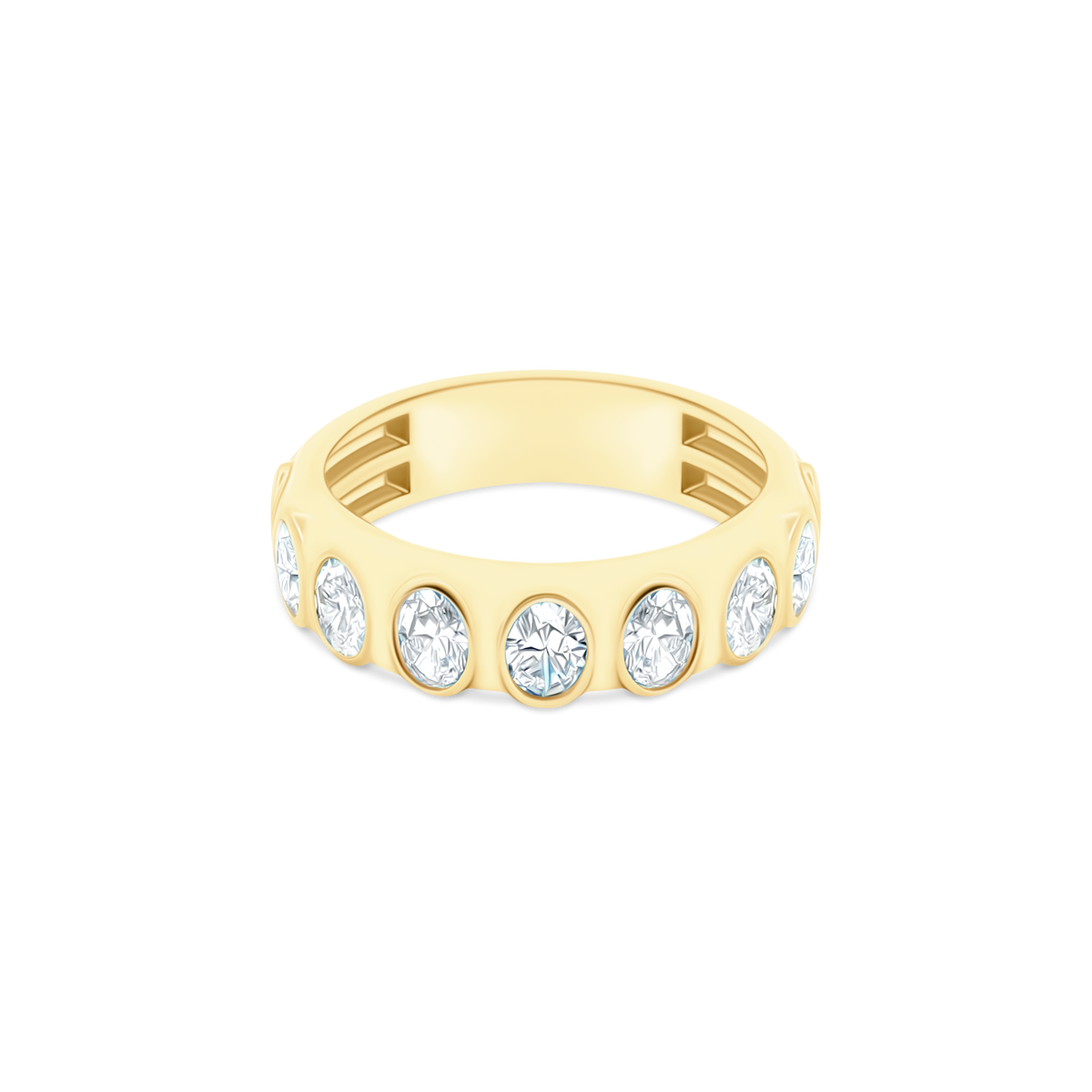 1.07ct 18k Yellow Gold Diamond Band - SKU 110-8979